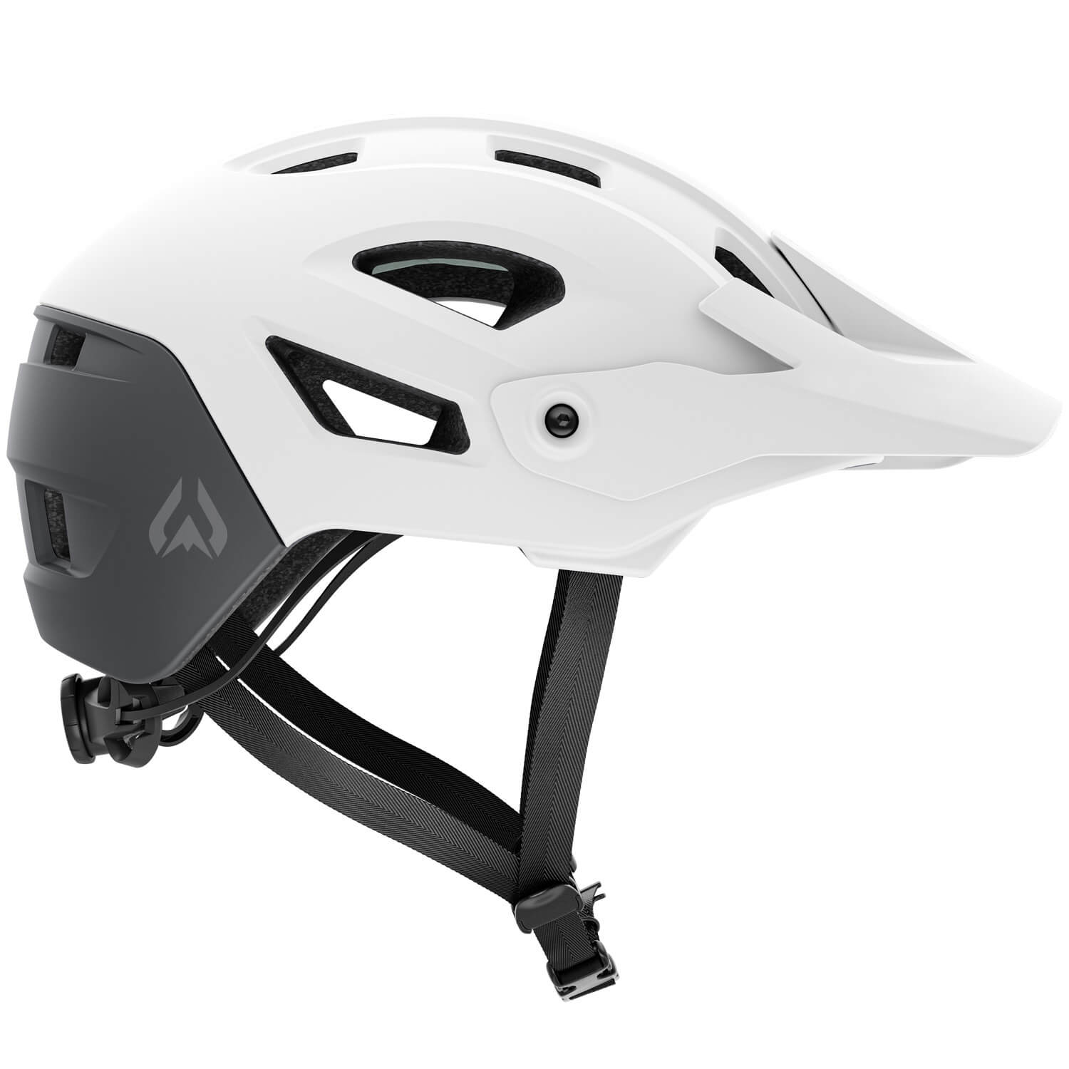 White mtb online helmet