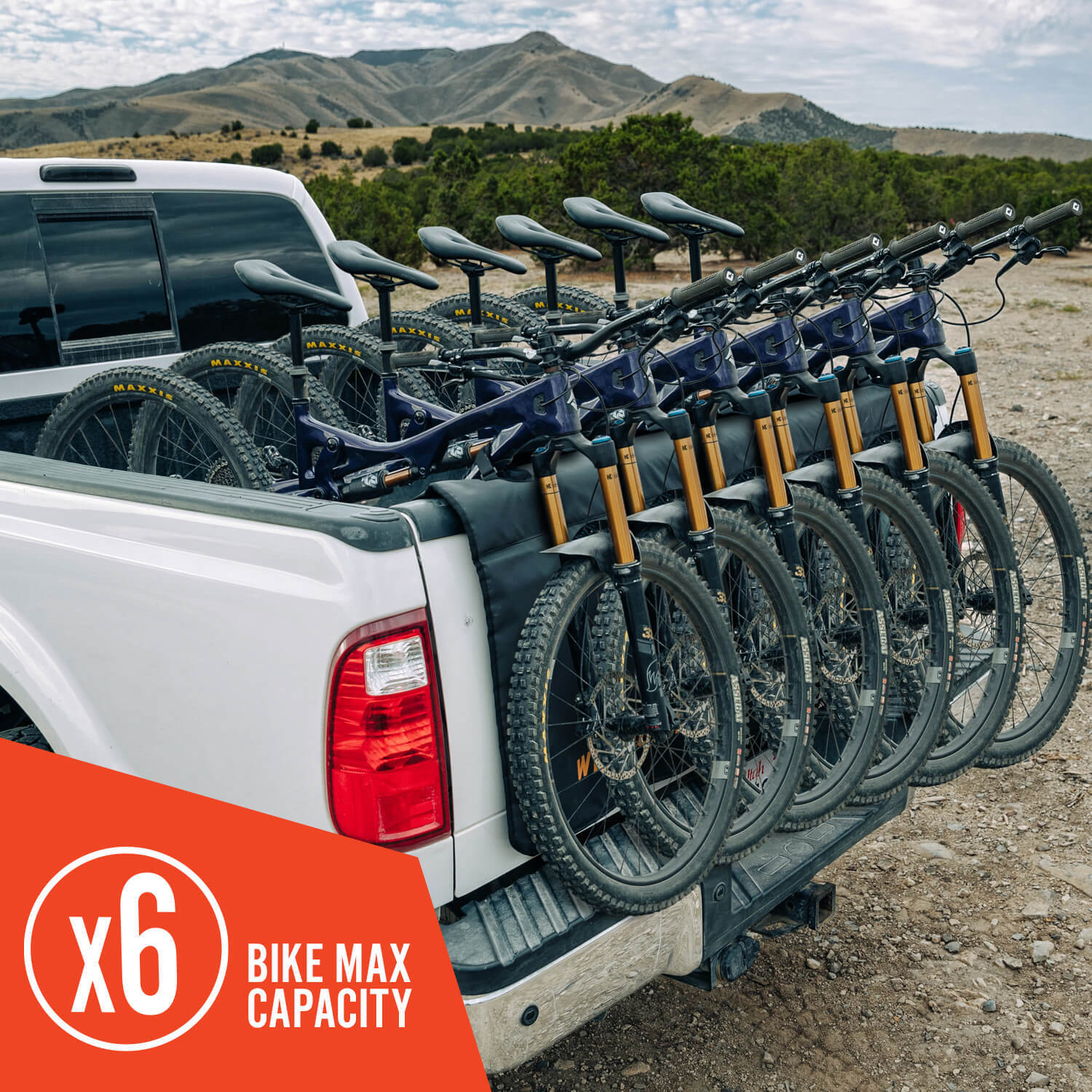 Over the tailgate bike on sale rack